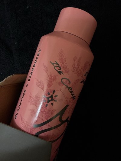 BLACKPINK聯名星巴克 BP粉不鏽鋼水瓶