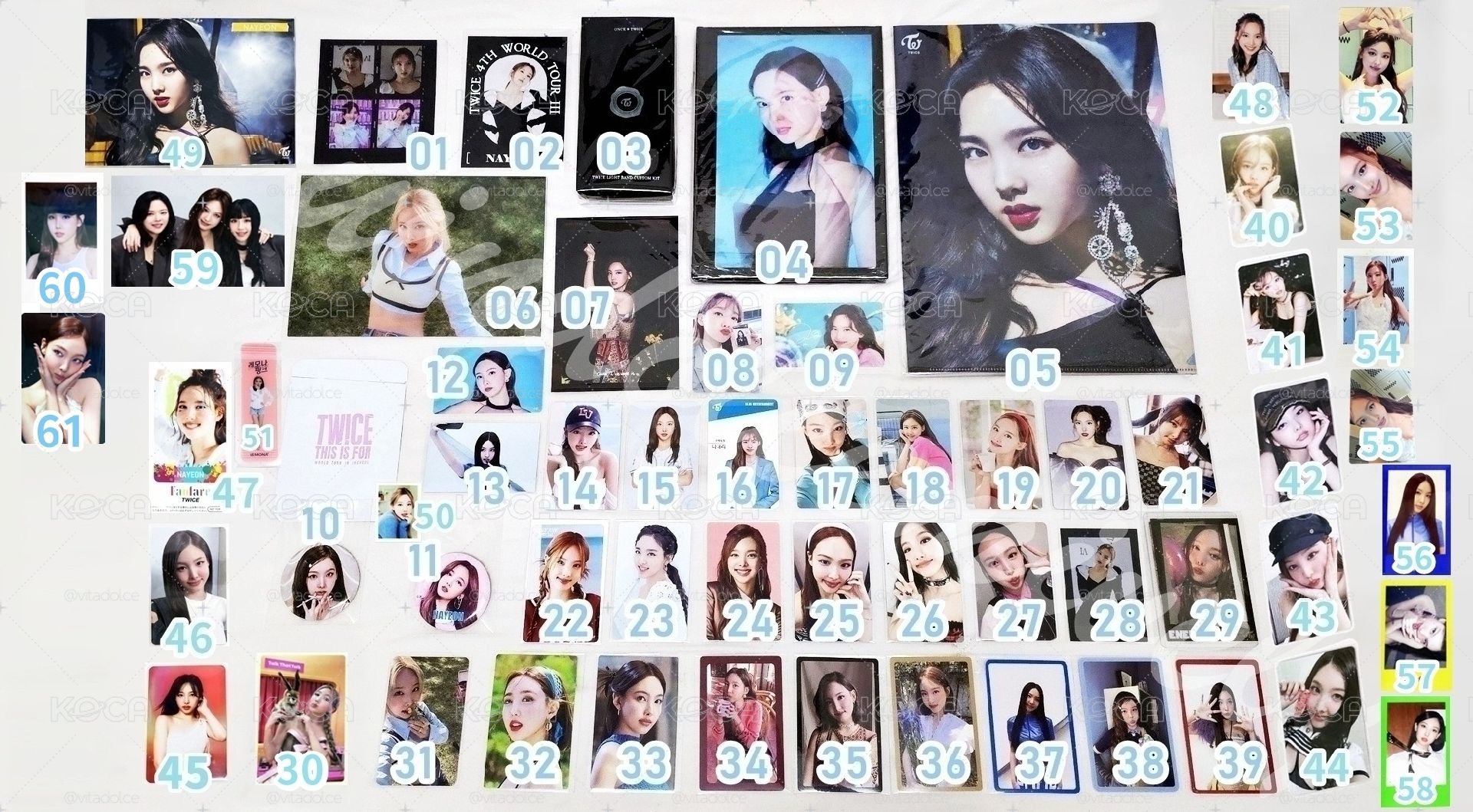 TWICE NAYEON 娜璉小卡周邊區 🩵 編號見圖三 💫