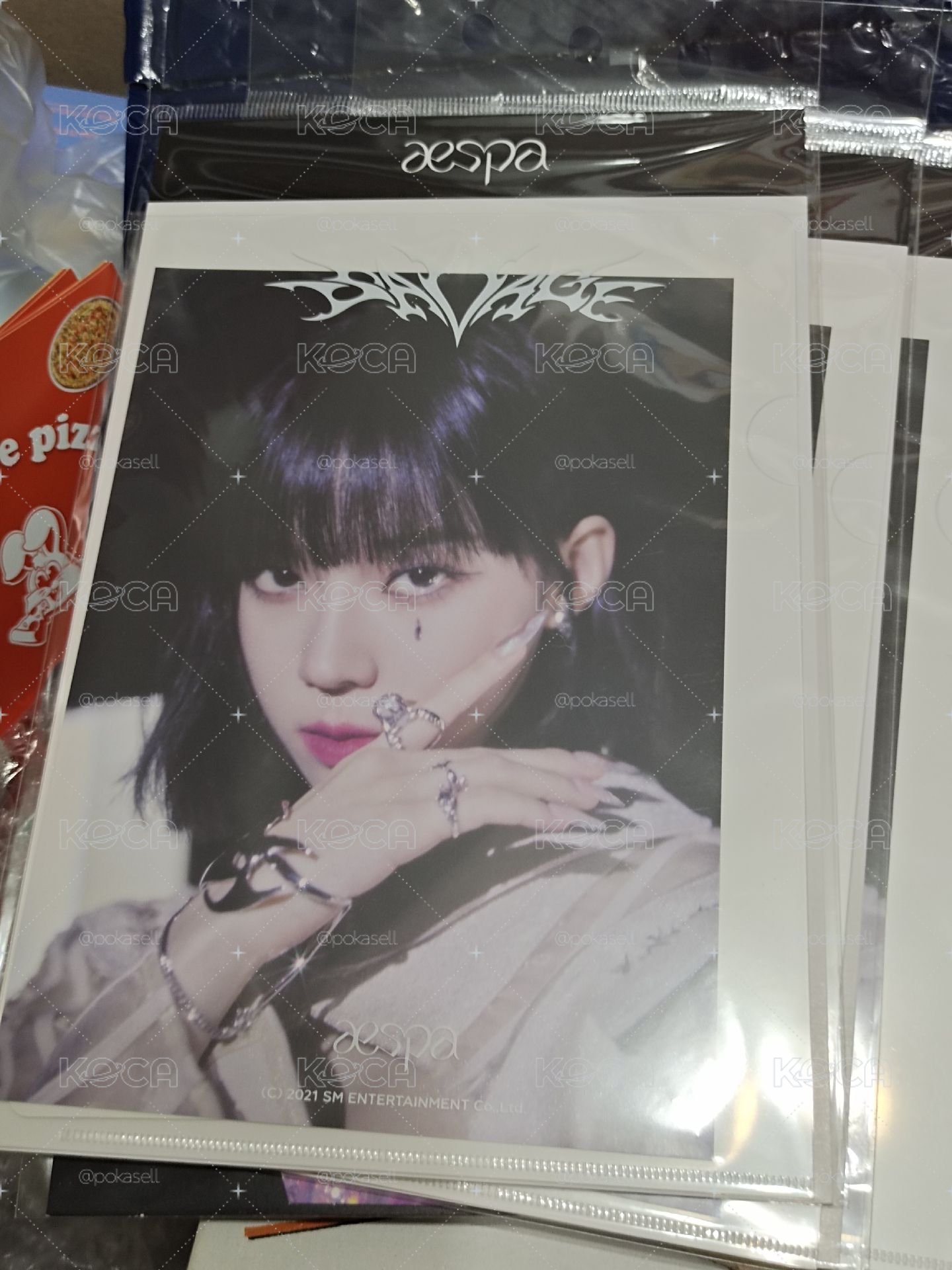 aespa 冬天 明信片。小卡組 買就送no more pizza dm