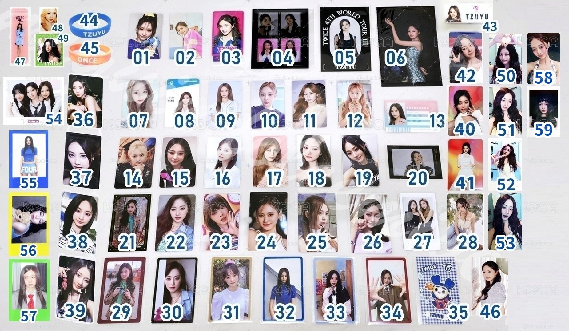 TWICE TZUYU 子瑜小卡周邊區 💙 編號見圖三 💫 