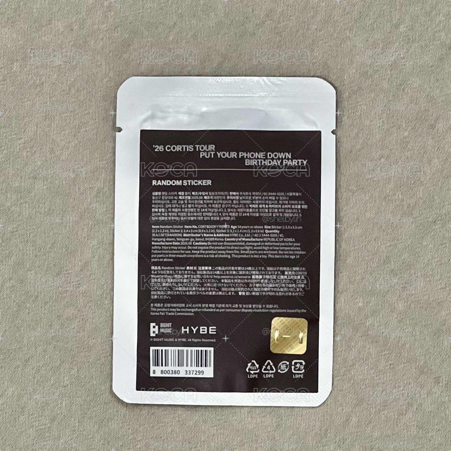 ❗️現貨下單馬上出貨❗️三販【預購免二補】Cortis Random Sticker 生日場貼紙