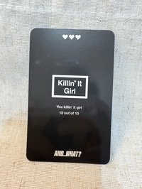 AND WHAT展覽入場卡