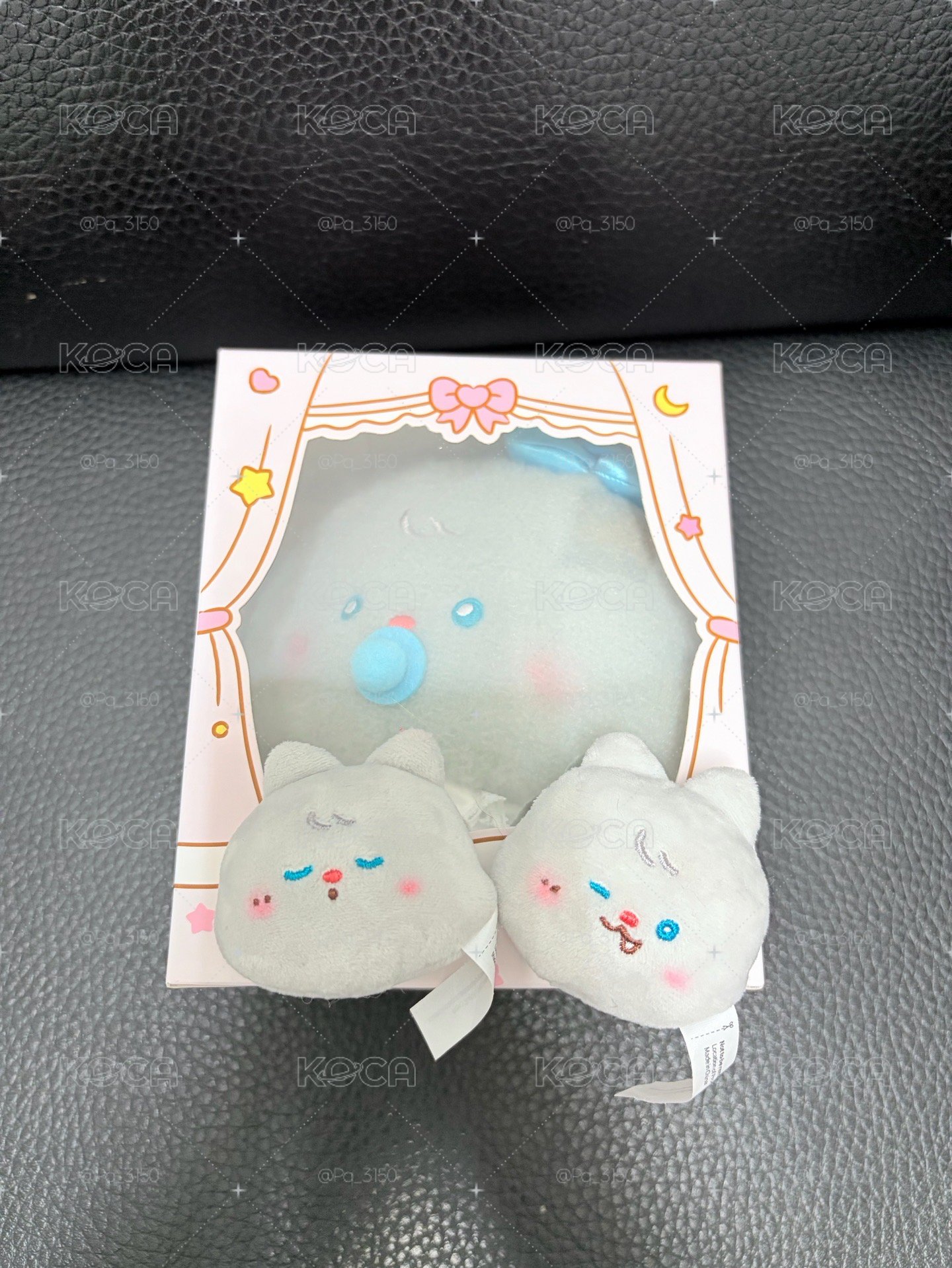 minini baby 舒華套組  寶寶娃+兩款絨毛別針