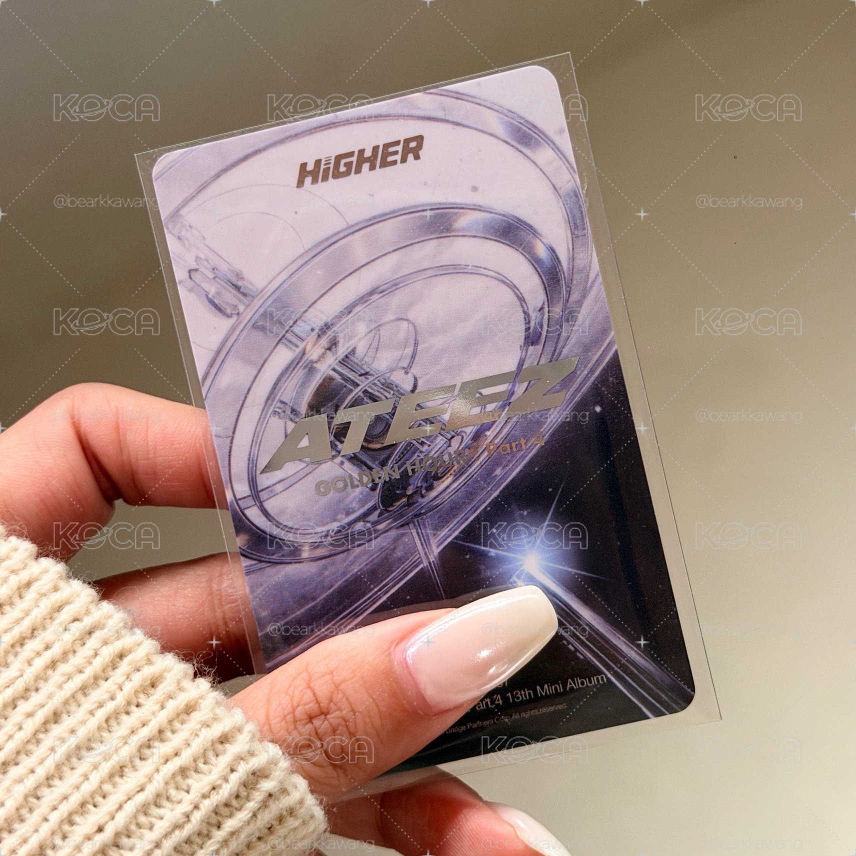 ATEEZ GH4 HIGHER 小尚 NASA 亮面自拍卡 