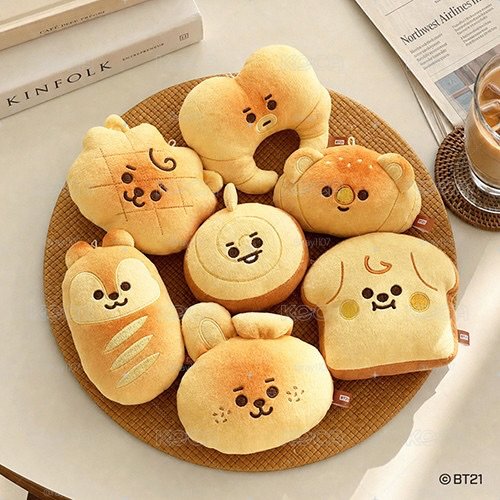 [預購］BT21麵包系列 - 烤焦麵包吊飾