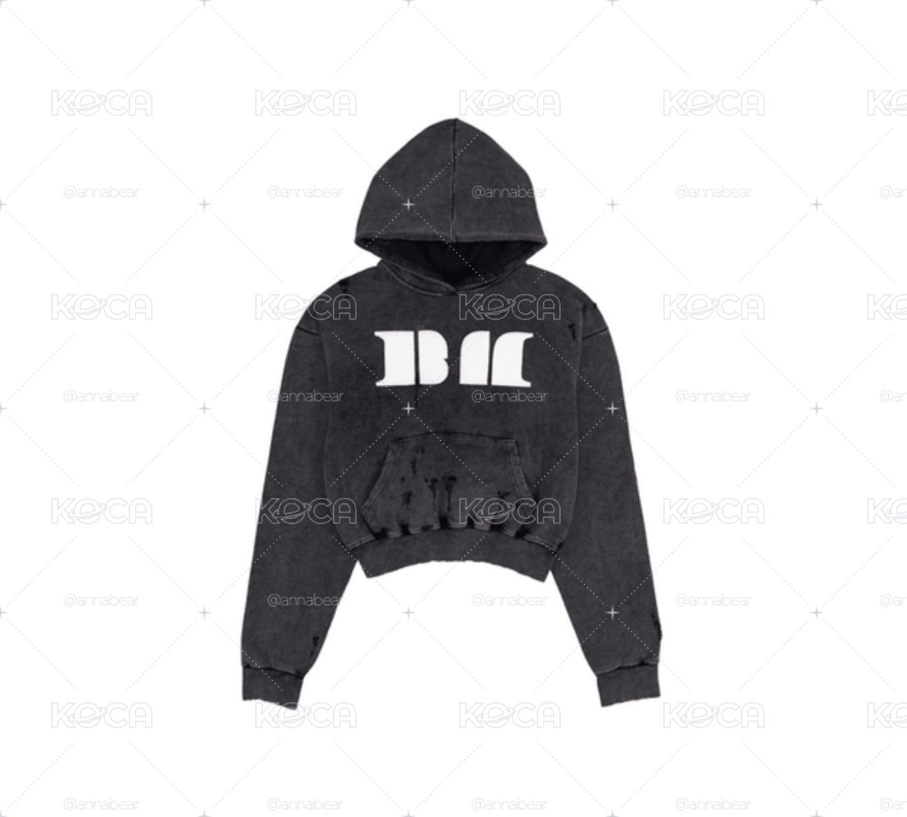 25世巡 外套 帽T BABYMONSTER SWEAT ZIP-UP HOODIE_SKY BLUE & BLACK 
