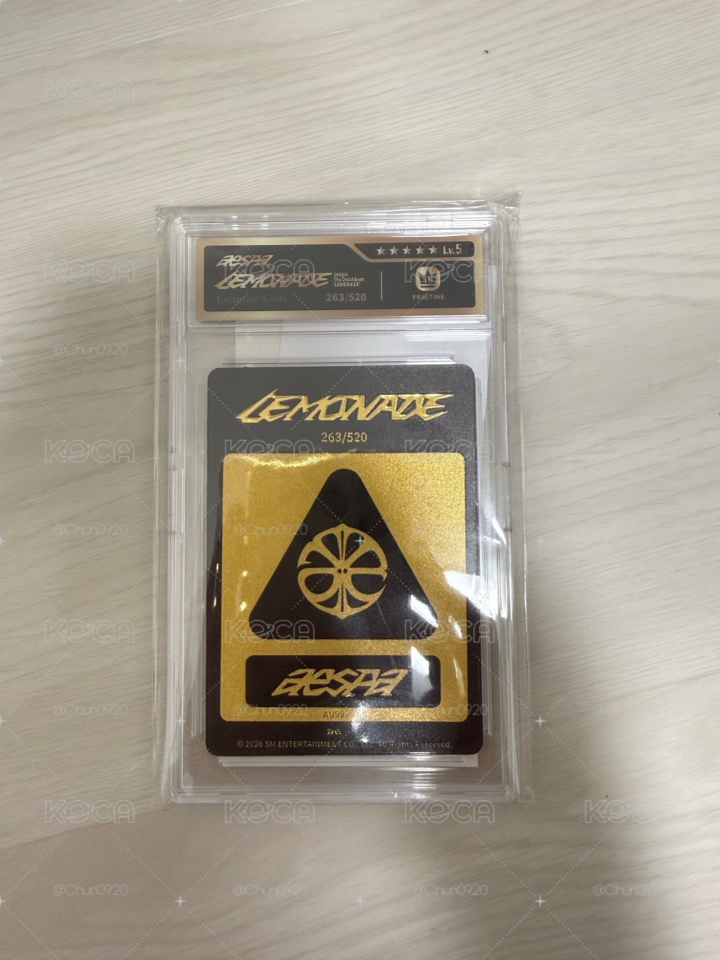 AESPA LEMONADE QQ音樂 金卡 星光卡 