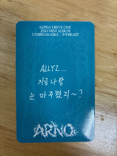 ARNO張家豪 迷二 Cementic Nest 專輯卡