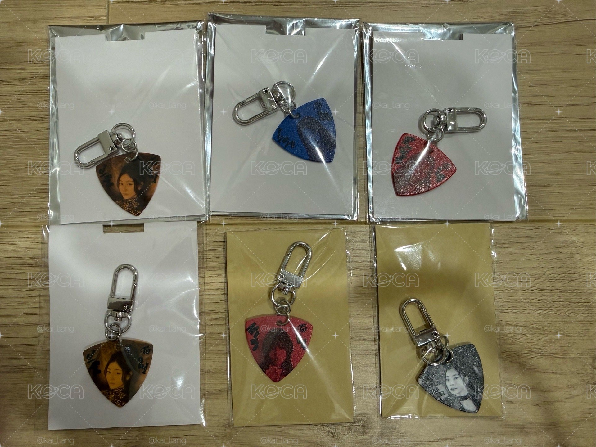 Twice JP正規六 鑰匙圈吊飾 Pick key holder  Momo 志效 多賢 彩瑛 子瑜
