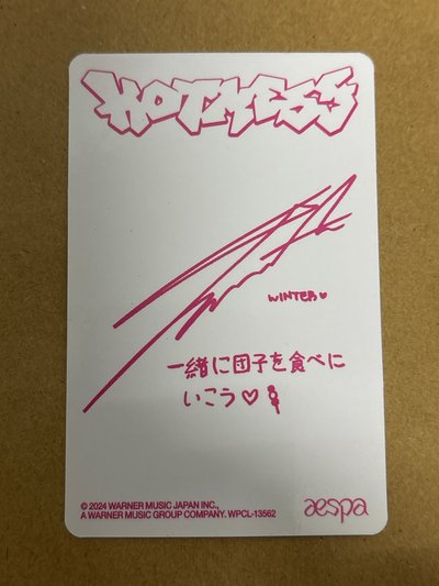 Hot Mess 專輯卡 poster版專卡冬