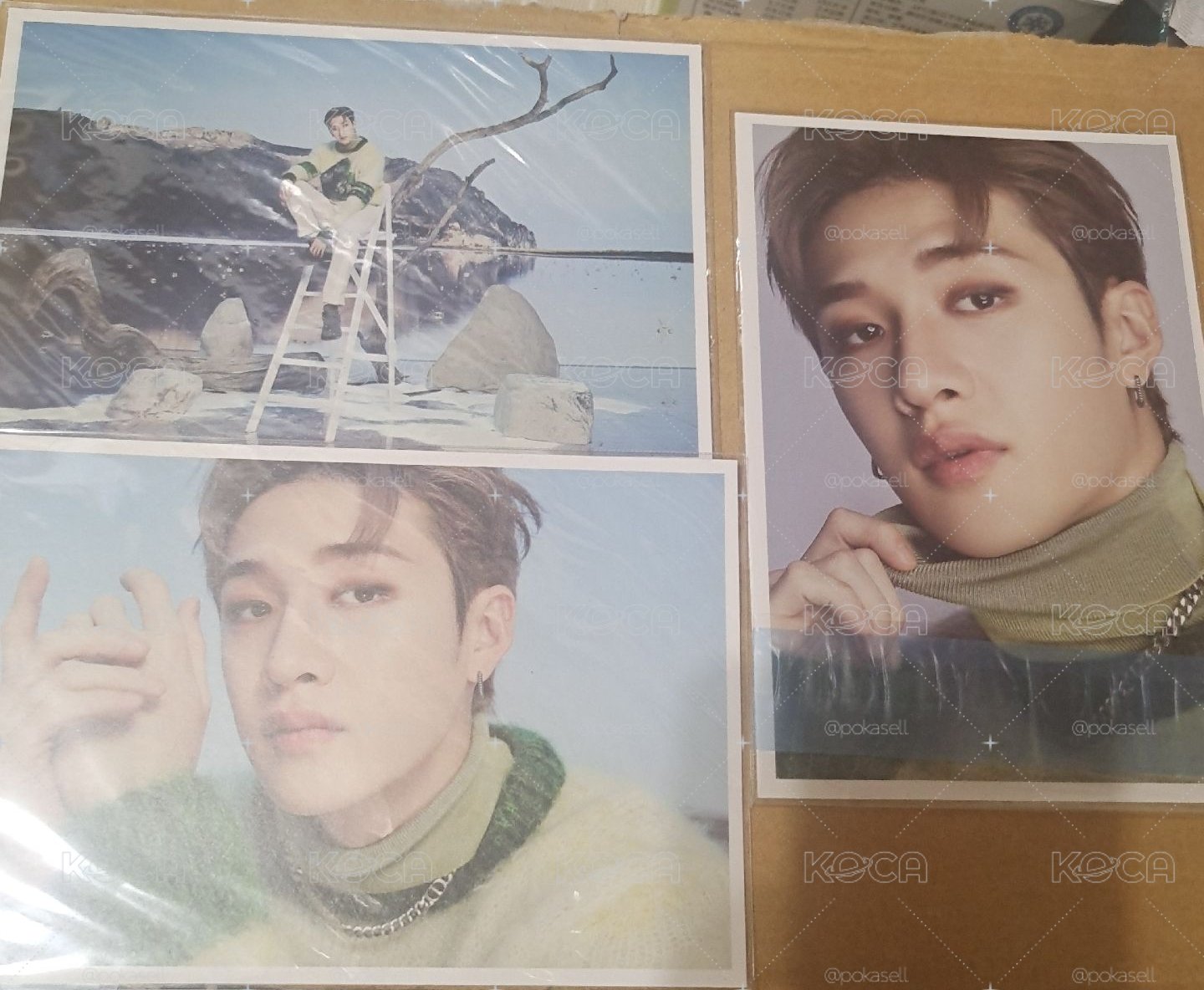 skz 方燦 dicon dfesta 韓國 展覽 明信片全套。三張