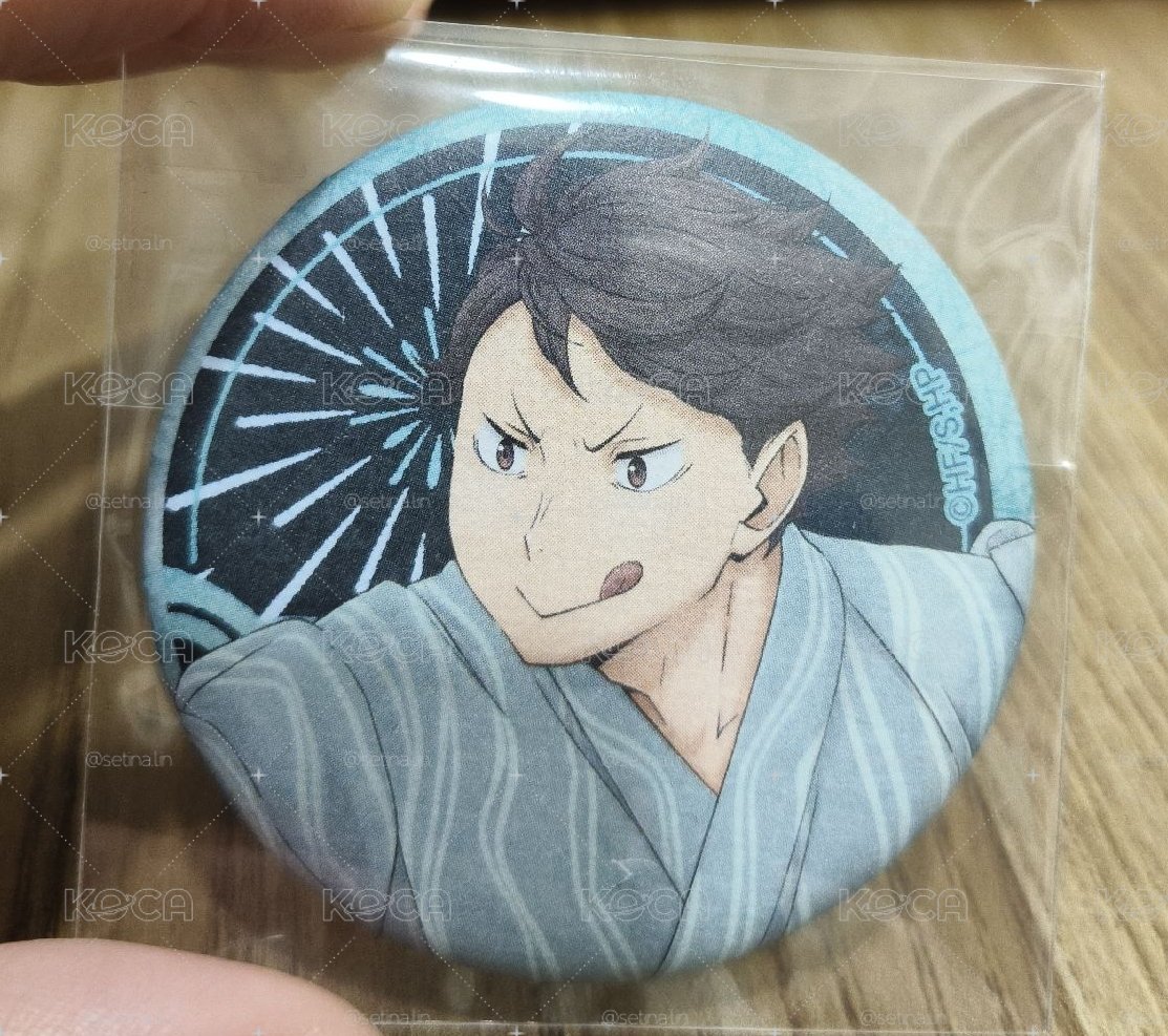 及川徽章 浴衣 和紙徽章