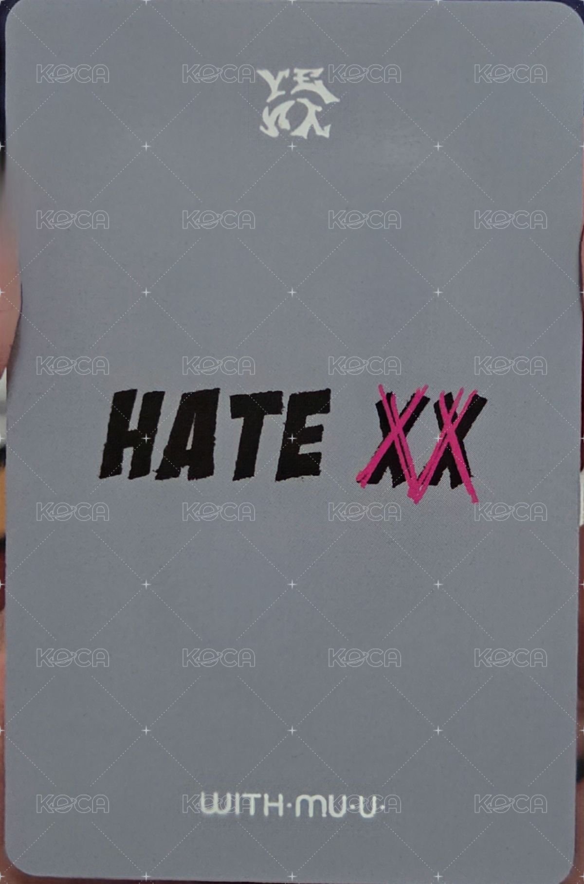 HATE XX wm 線下1.0 簽售卡  背面