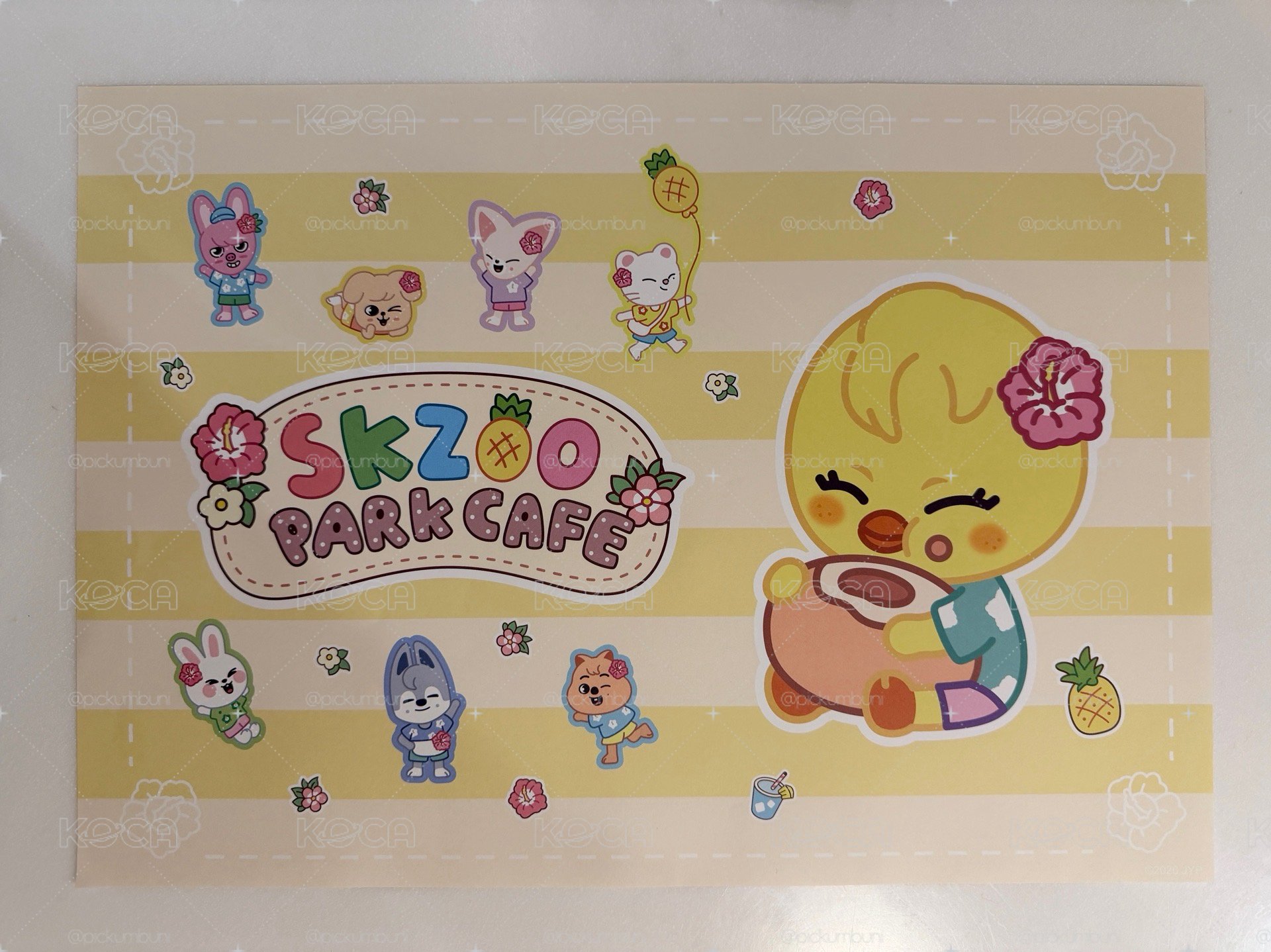 SKZOO 咖啡廳 辰貼紙 菲餐墊
