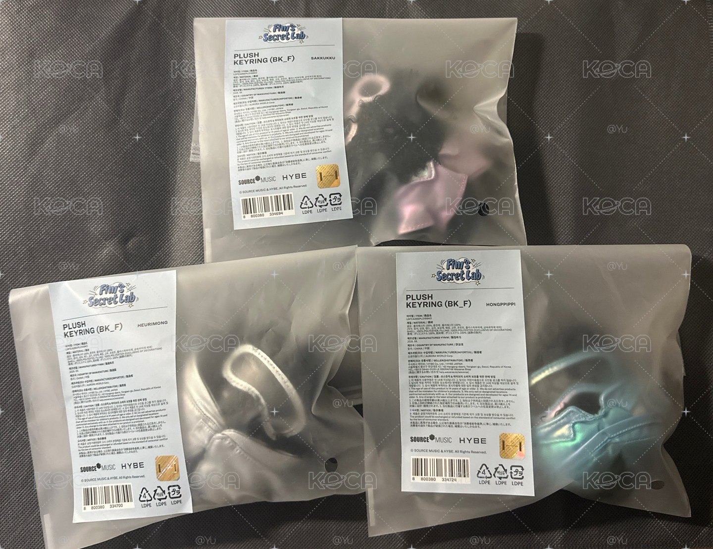現貨 LE SSERAFIM FIM’S SECRET LAB快閃 黑色吊飾娃