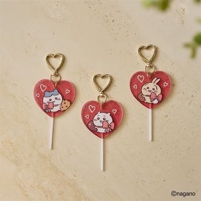 吉伊卡哇情人節系列愛心棒棒糖吊飾