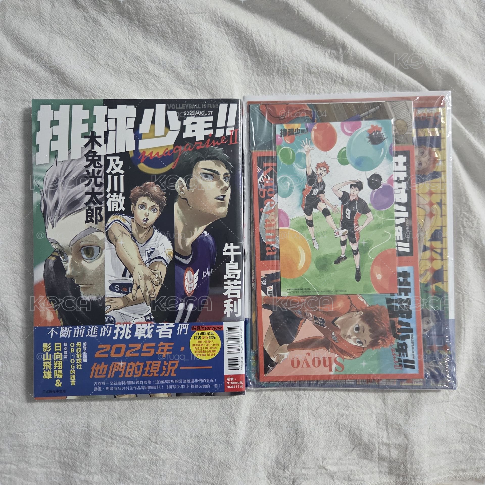 含動漫節特典卡✨排球少年!!magazine (首刷限定版) II 設定集 雜誌