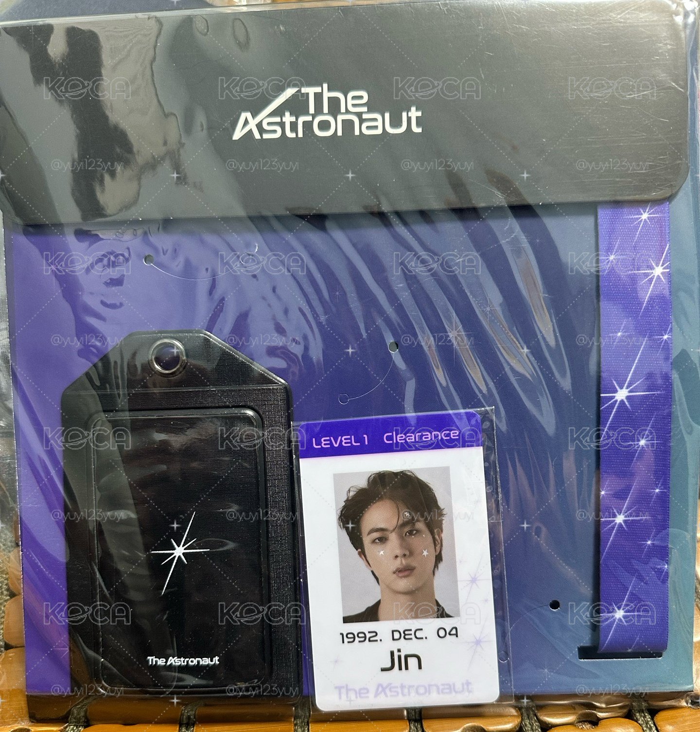 BTS JIN THE ASTRONAUT 證件套組 不含特典卡