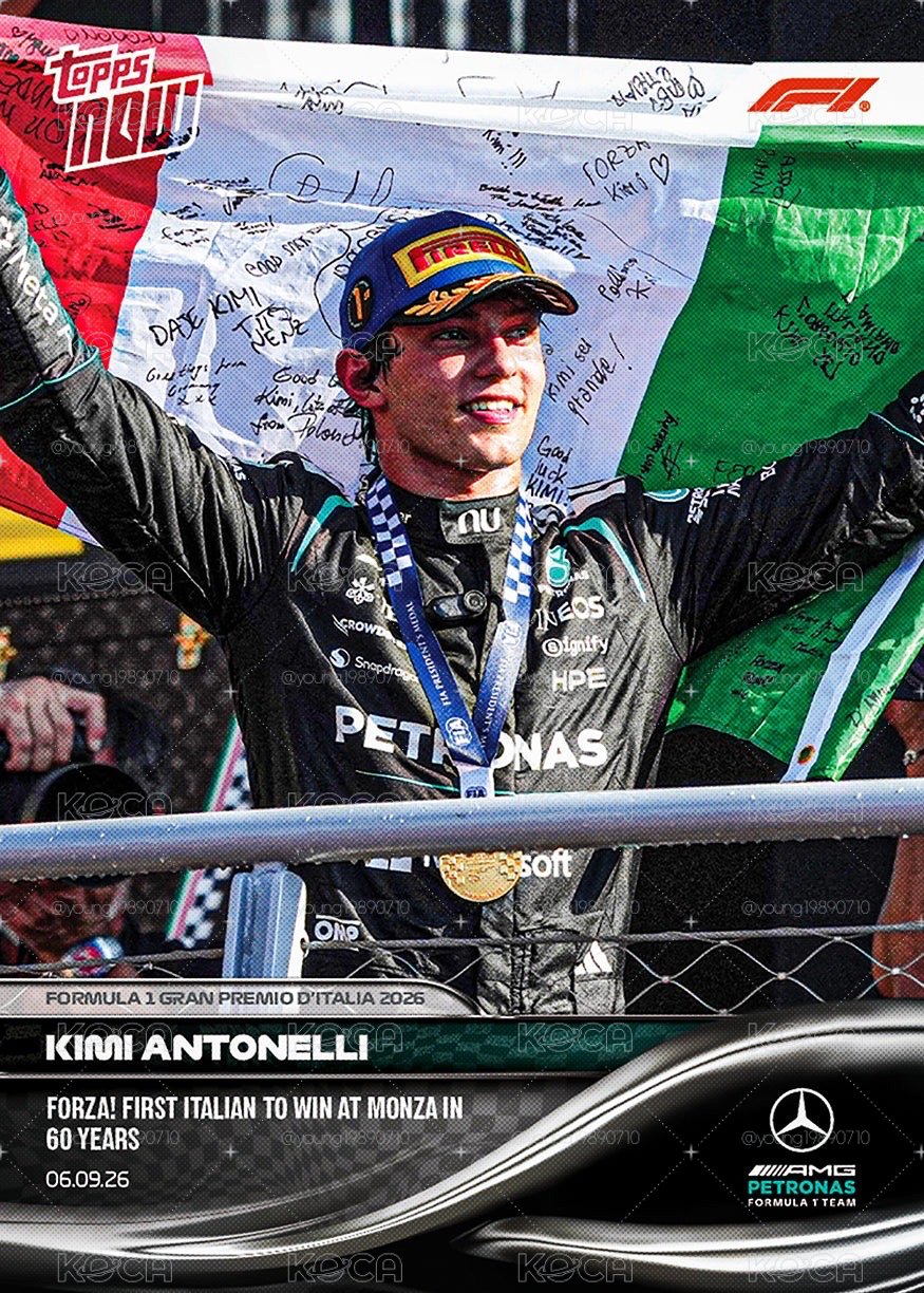 ⚡️Topps now F1 Formula 1 Kimi Antonelli 安東內利 Monza 57 普卡 收藏卡