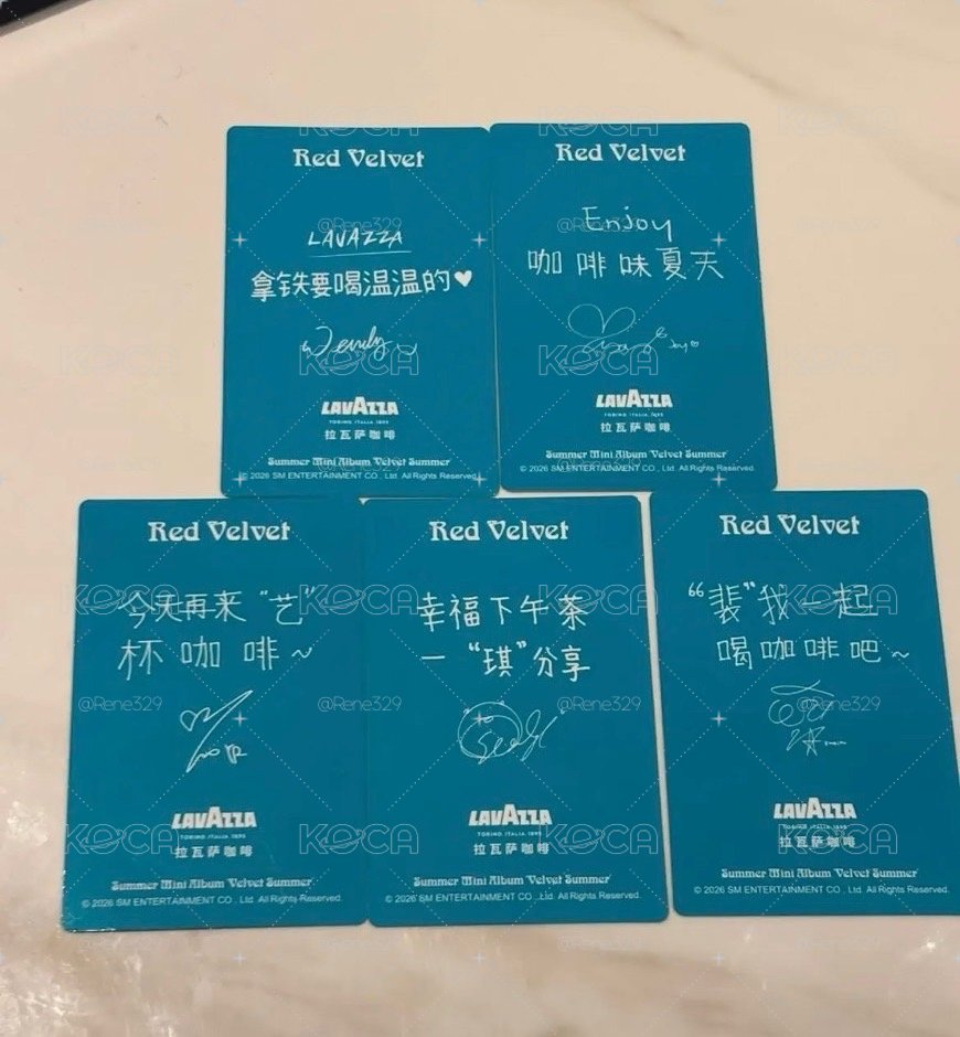 Red Velvet 拉瓦薩聯名小卡