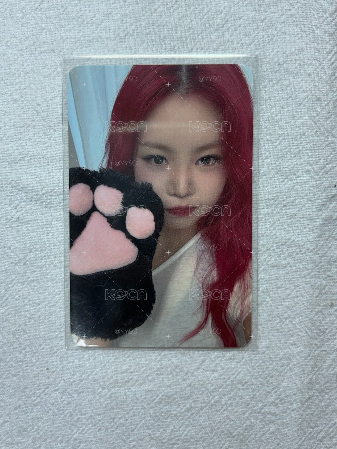 soojin BADITUDE k4 1.0 簽售卡 貓爪ver.