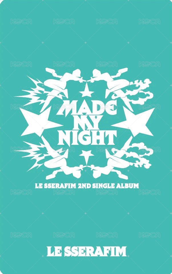 Made My Night 日咖 POB card 單封 Back