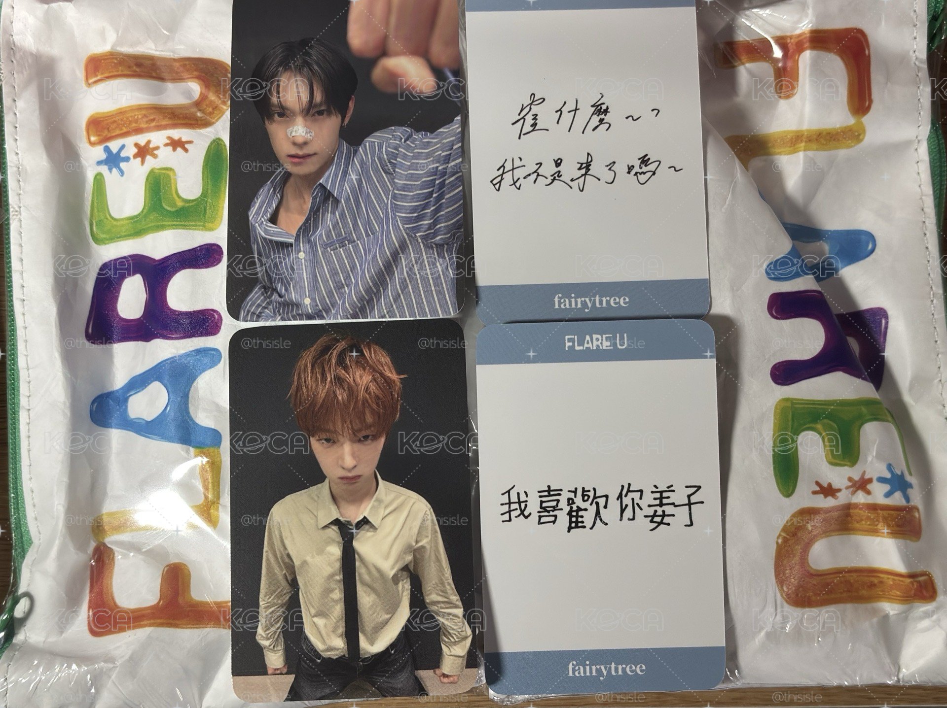 FLARE U YOUTH ERROR 迷你一輯 文具專 特典卡 仙女樹台北簽售