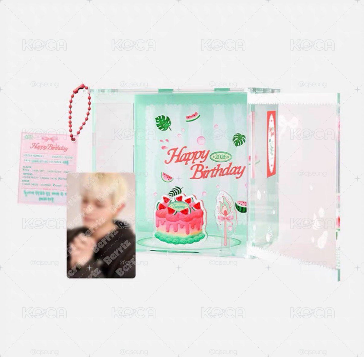 李泰容生日立牌set