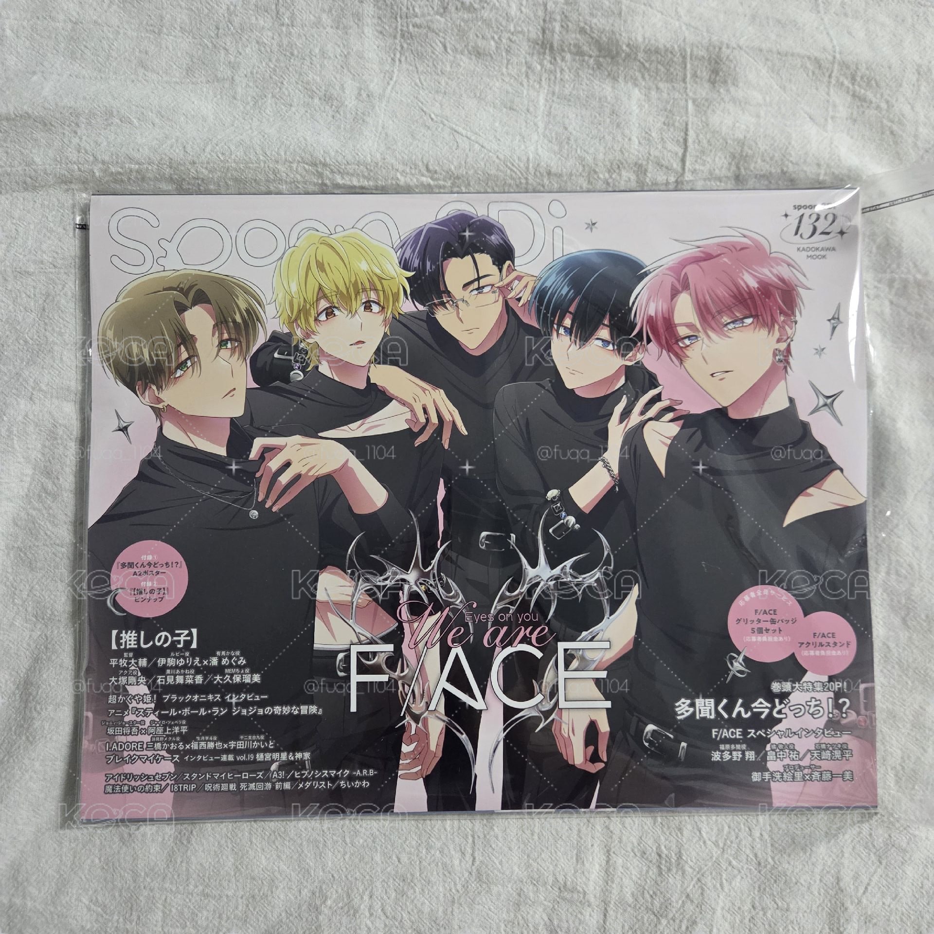 spoon.2Di雜誌 vol.132 現在的是哪一個多聞 F/ACE 雜誌附海報 日本少女漫畫 日漫週邊