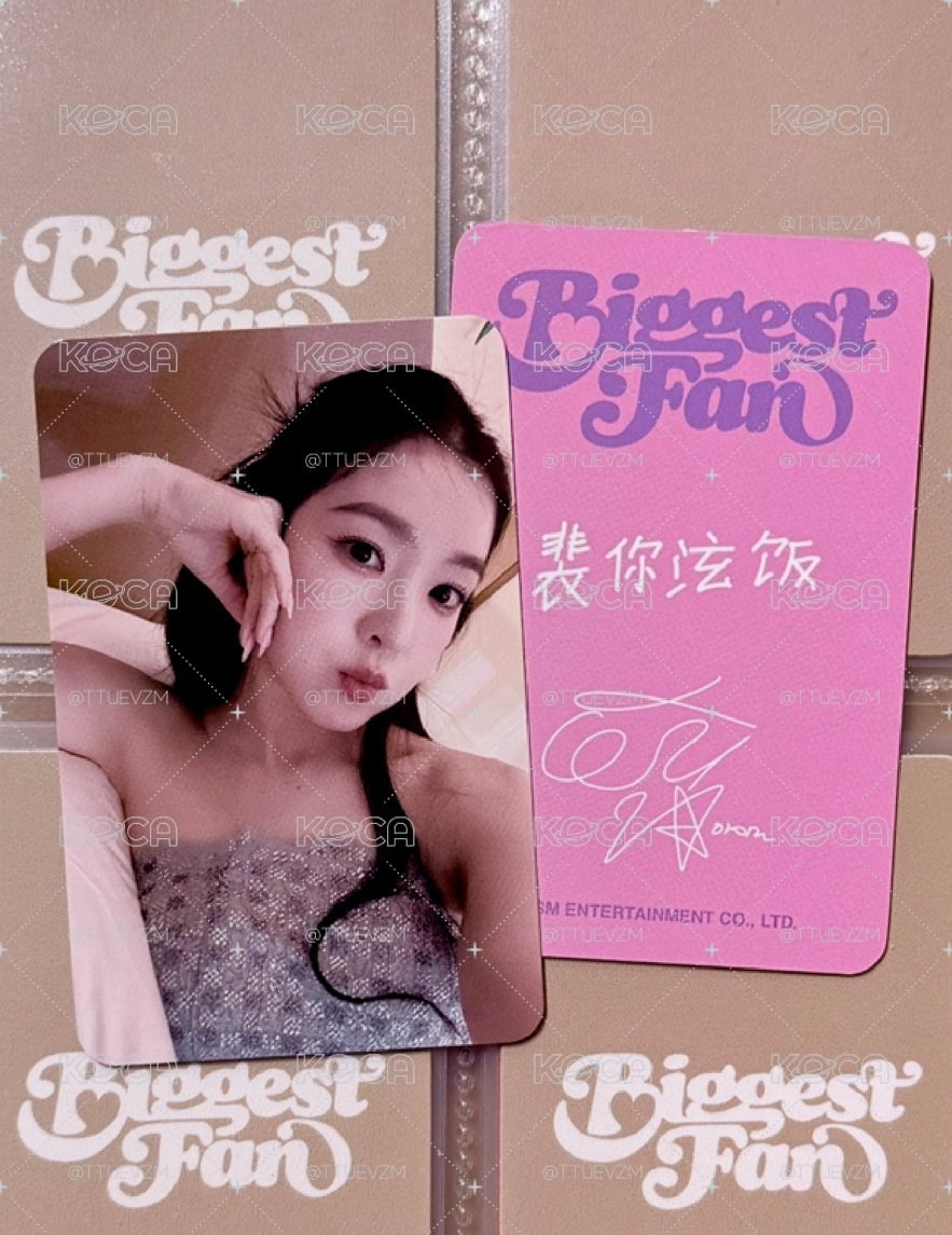 IRENE 熊寶北京簽售卡 中文卡背