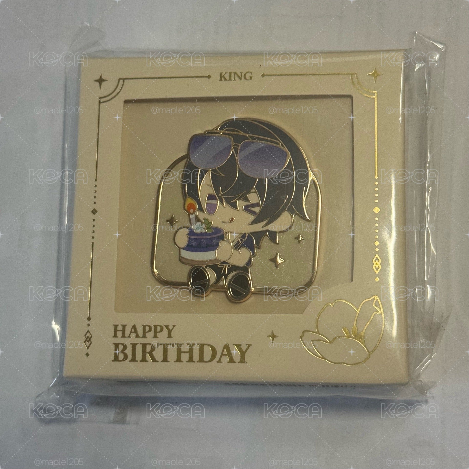 陸景和24生日 金屬徽章 