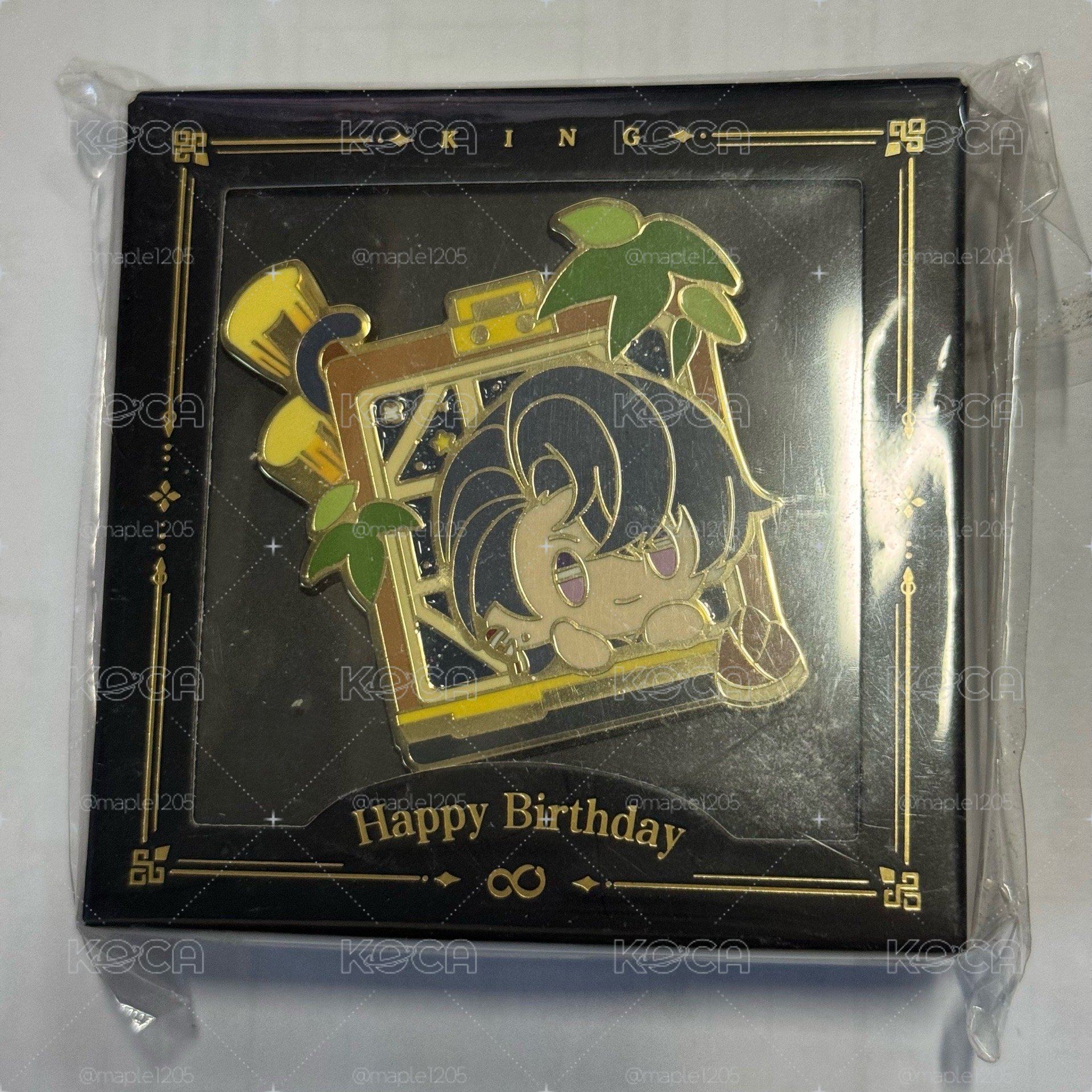 陸景和23生日 金屬徽章