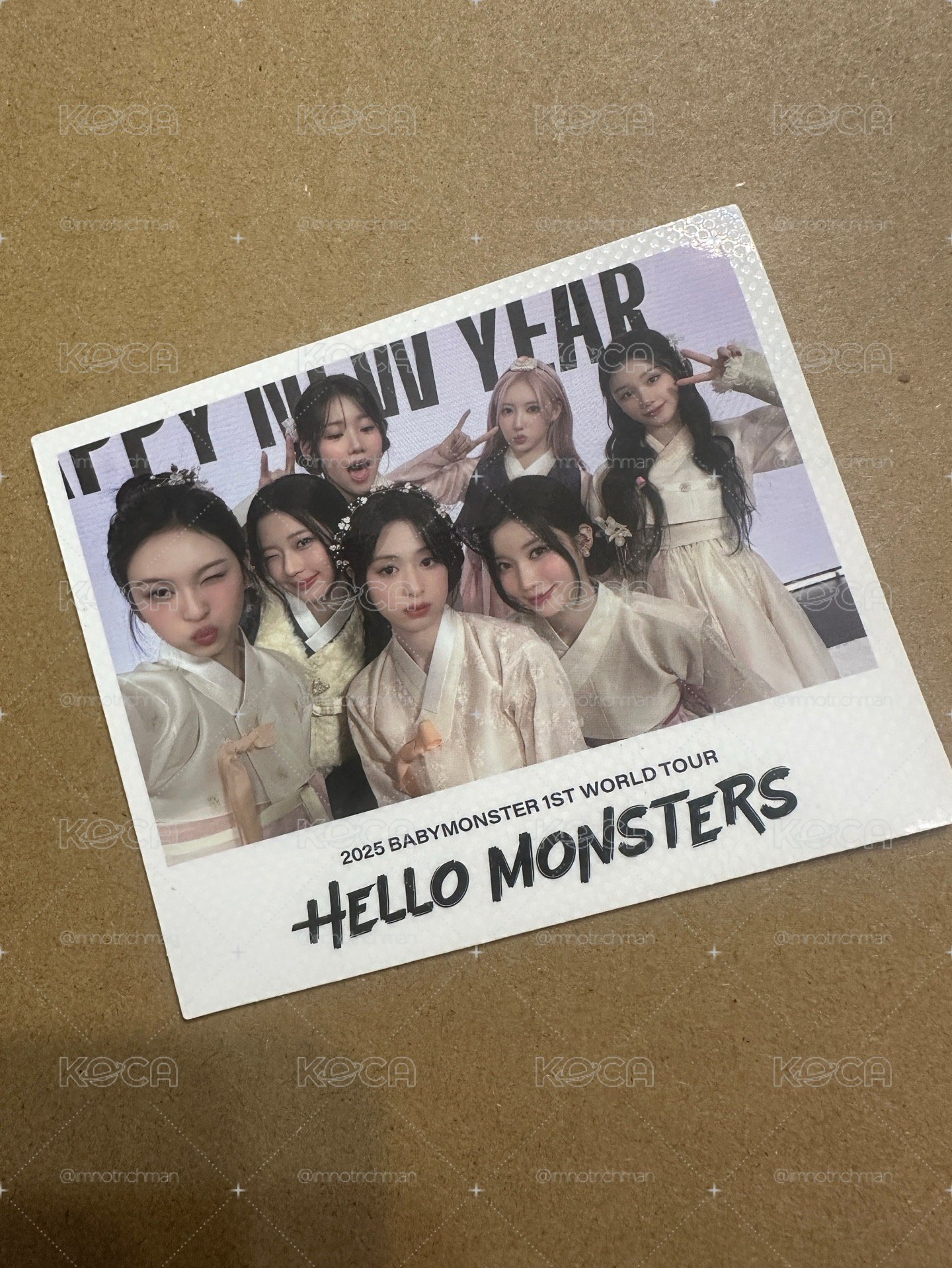 ［現貨］BABYMONSTER 25世巡展位卡
