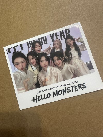 ［現貨］BABYMONSTER 25世巡展位卡