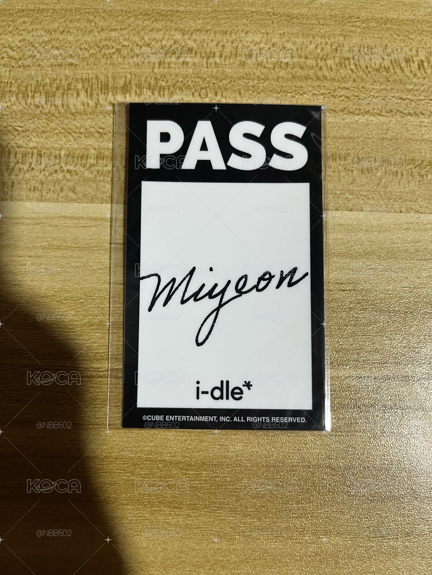 🏆 I-dle 日巡 一番賞 簽名貼紙 薇娟
