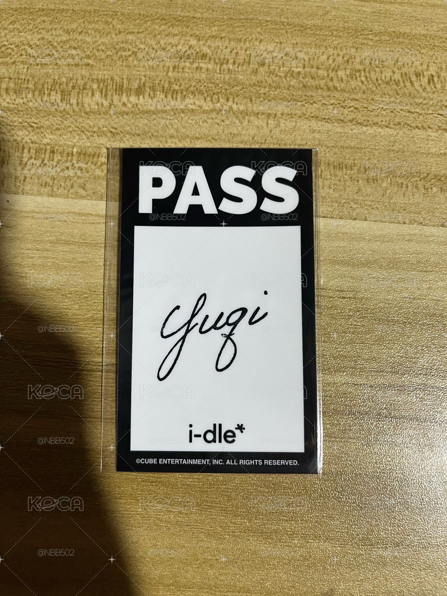 🏆 I-dle 日巡 一番賞 簽名貼紙 雨琦