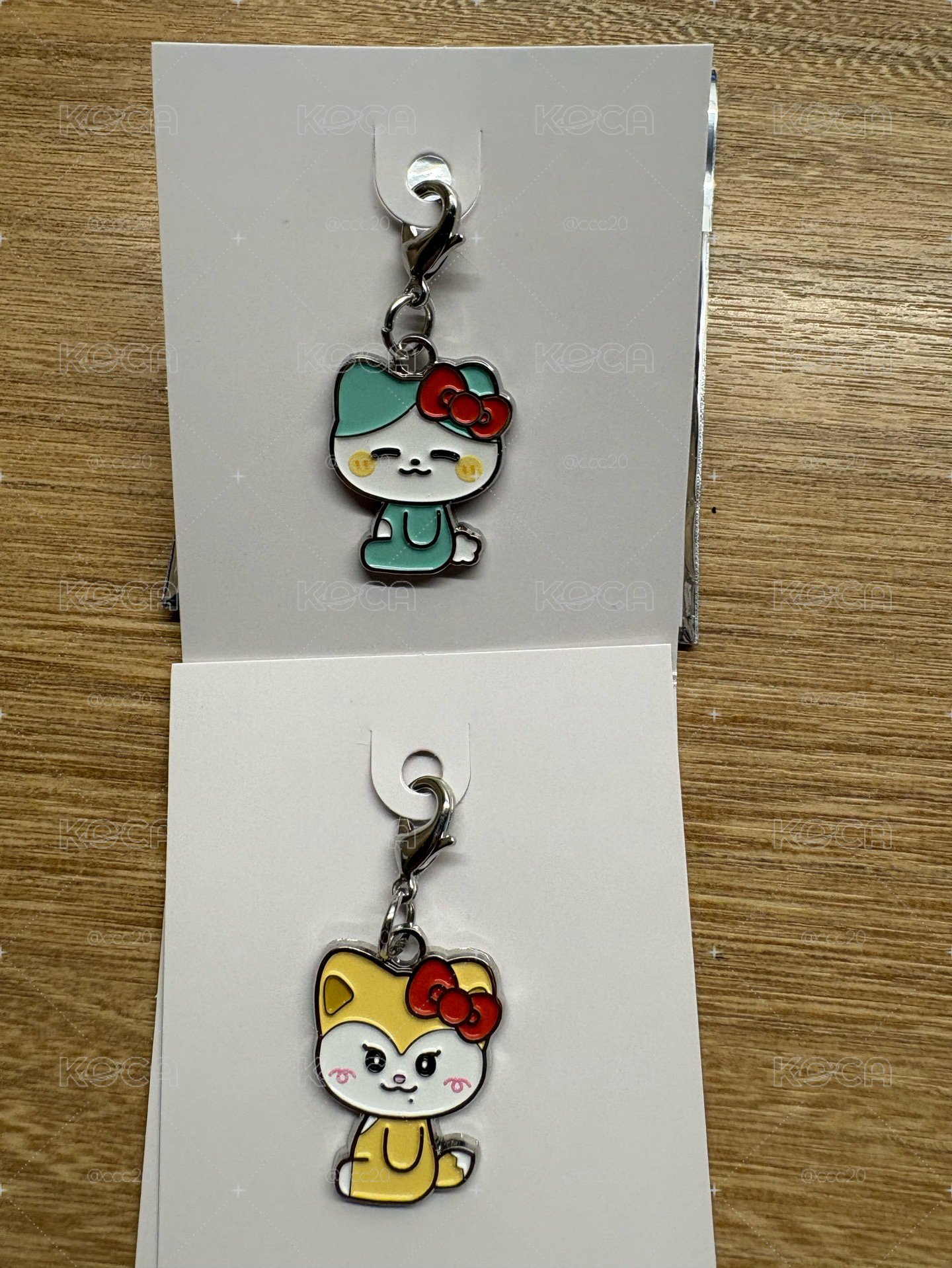 hello kitty 隨機吊飾 粒留領