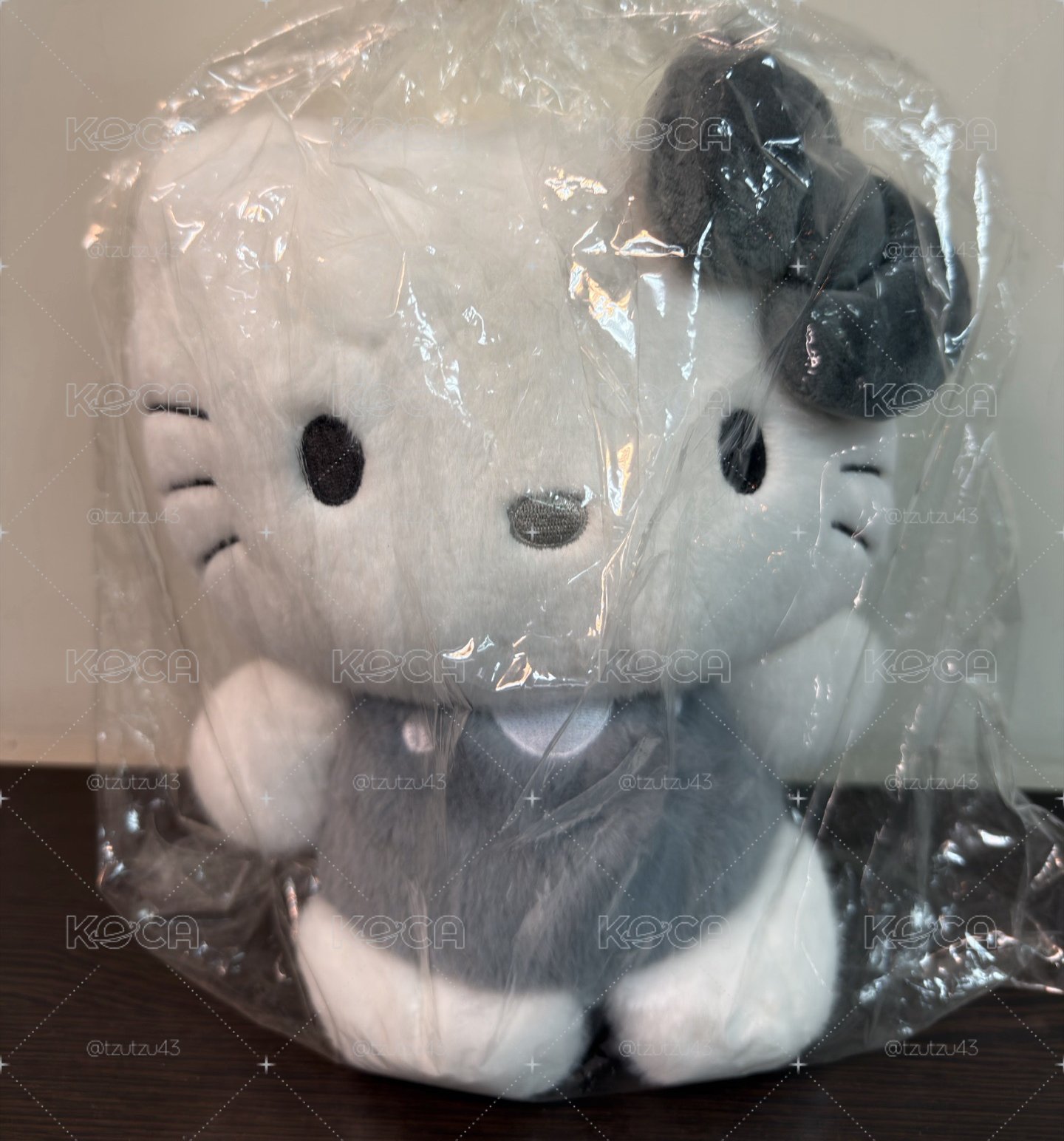 韓國限定 灰色kitty大娃