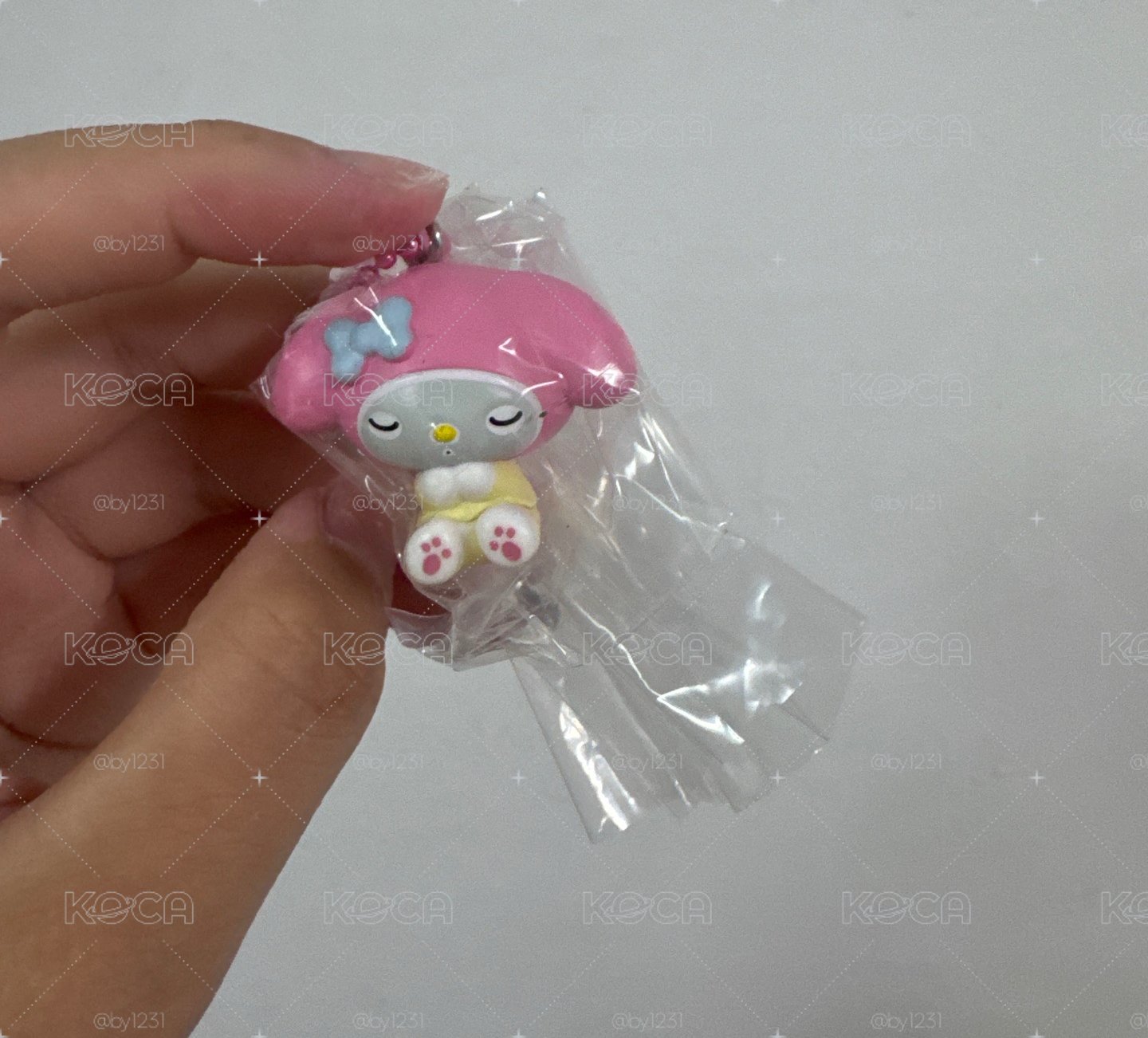 三麗鷗 面膜扭蛋 吊飾 美樂蒂
