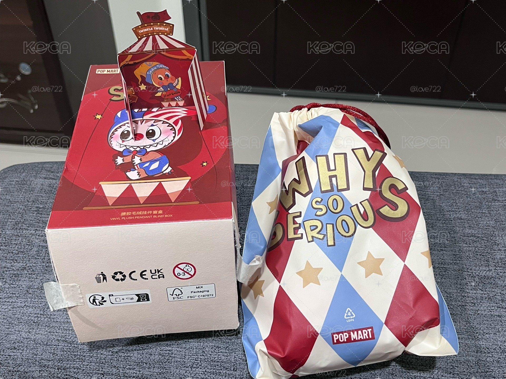 WHY SO SERIOUS 系列 搪膠毛絨掛件盲盒 吊娃 彩虹豆丁