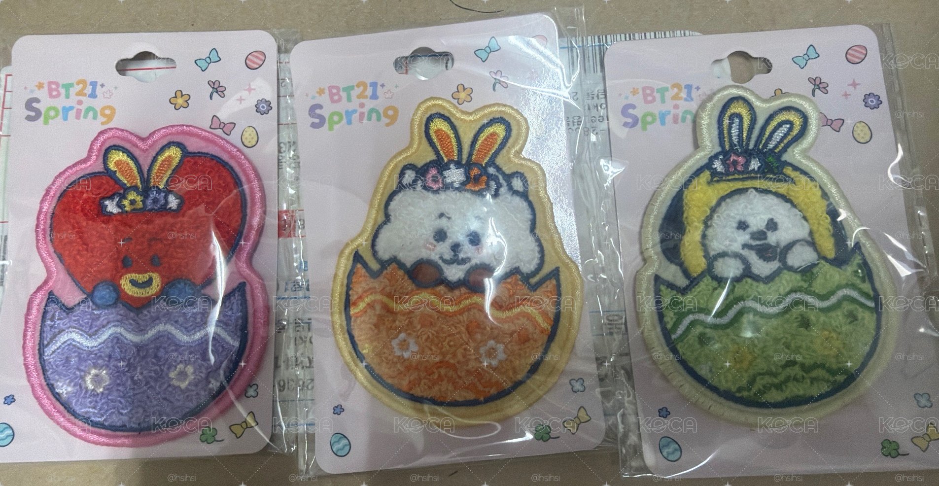 BT21 日限 spring 別針