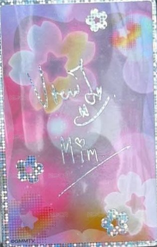 26 9月福岡快閃 VIEWMIM Lottery pick card  Back