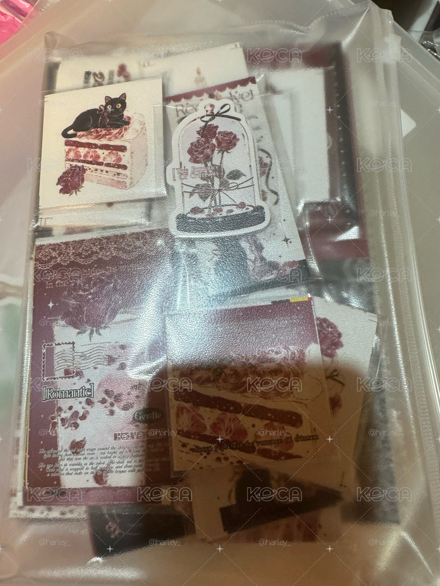 文創 打包材料 玫瑰紅絲絨 試吃1p