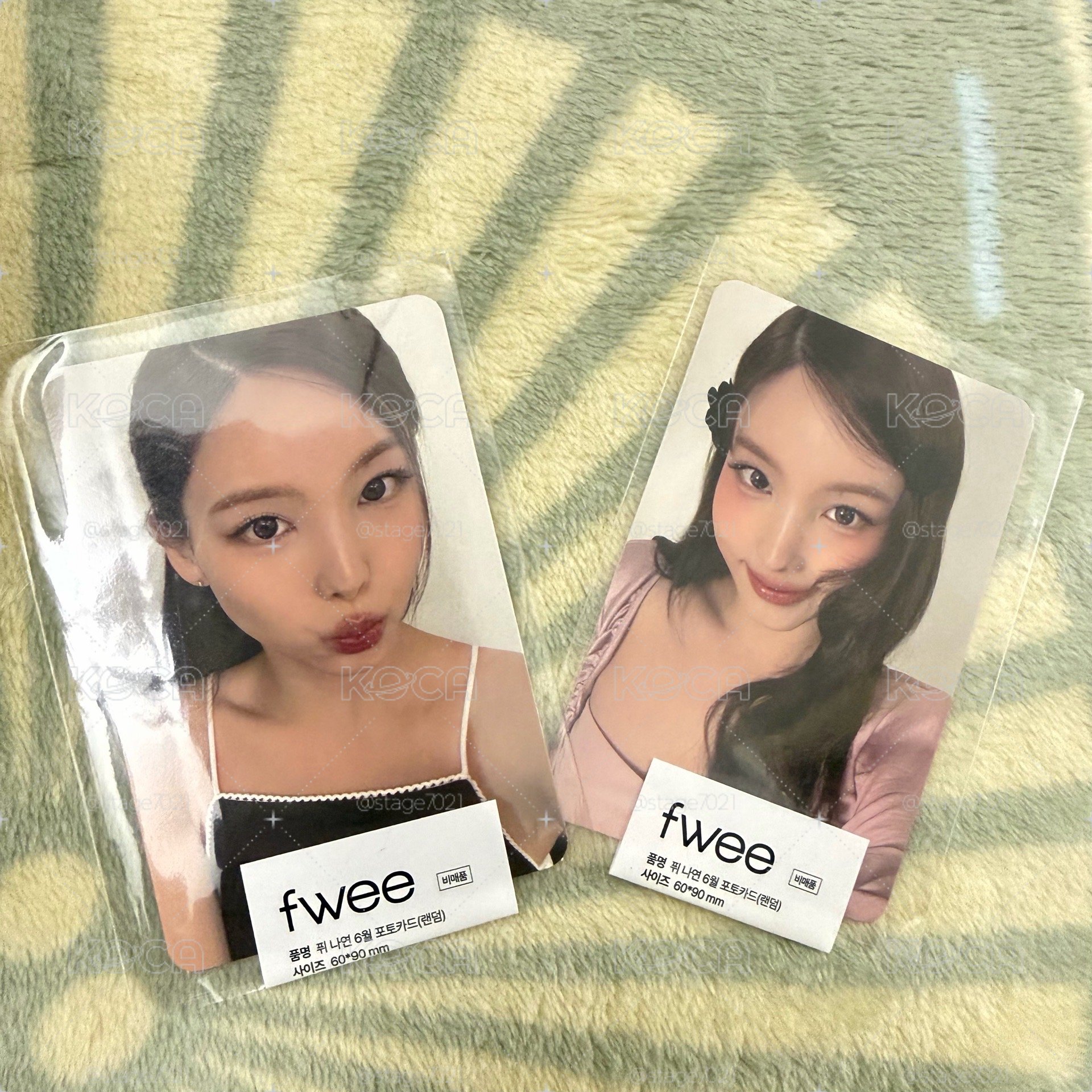 NAYEON X fwee 代言卡 