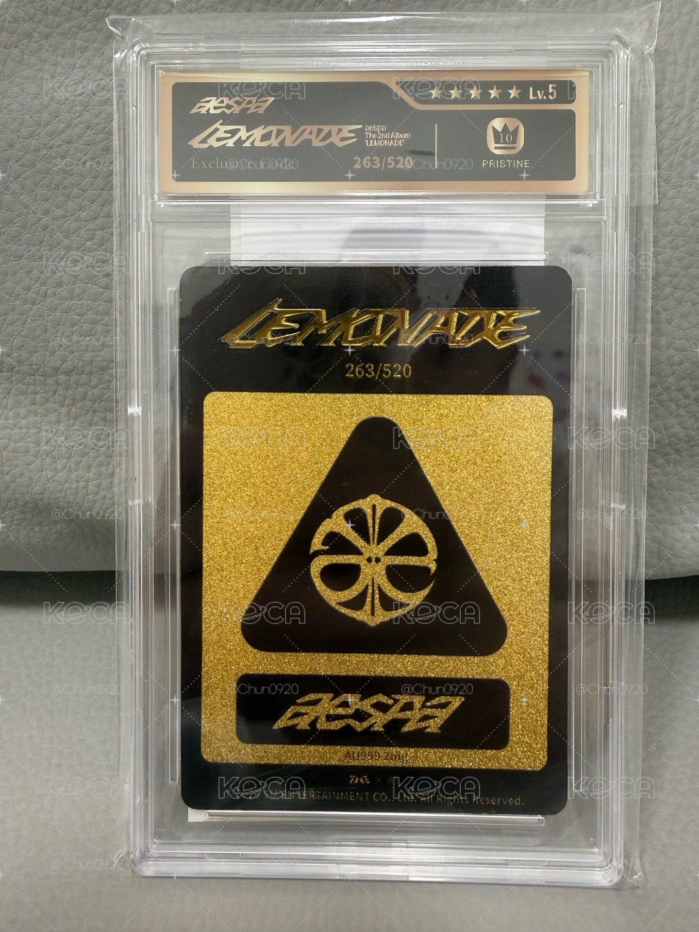 AESPA LEMONADE QQ音樂星光卡  金卡
