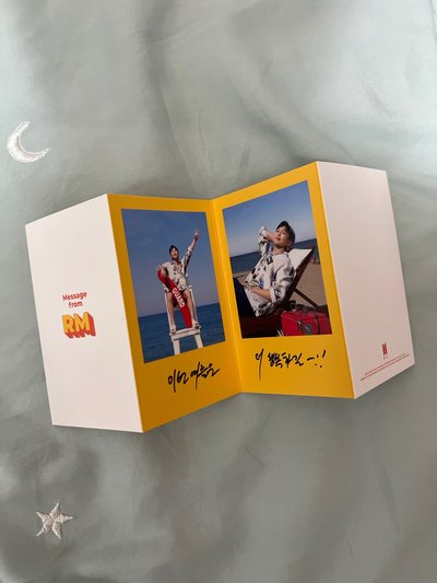 butter suga小卡 Suga,RM訊息卡