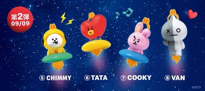 麥當勞BT21吊飾 全新整組售 8隻不拆售