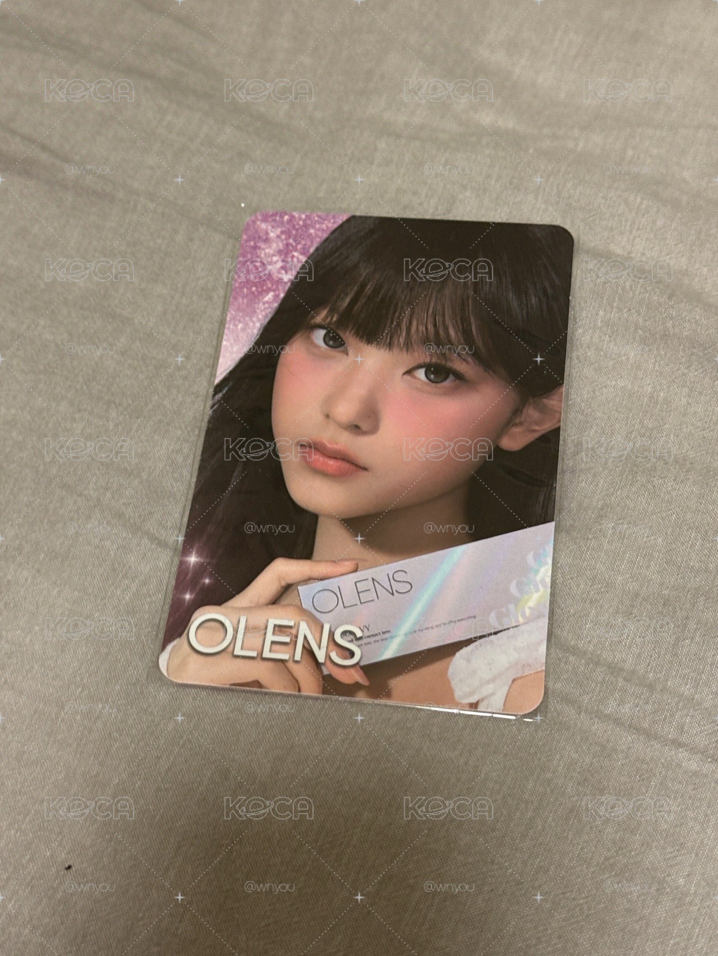 New Jeans OLENS 台版代言卡