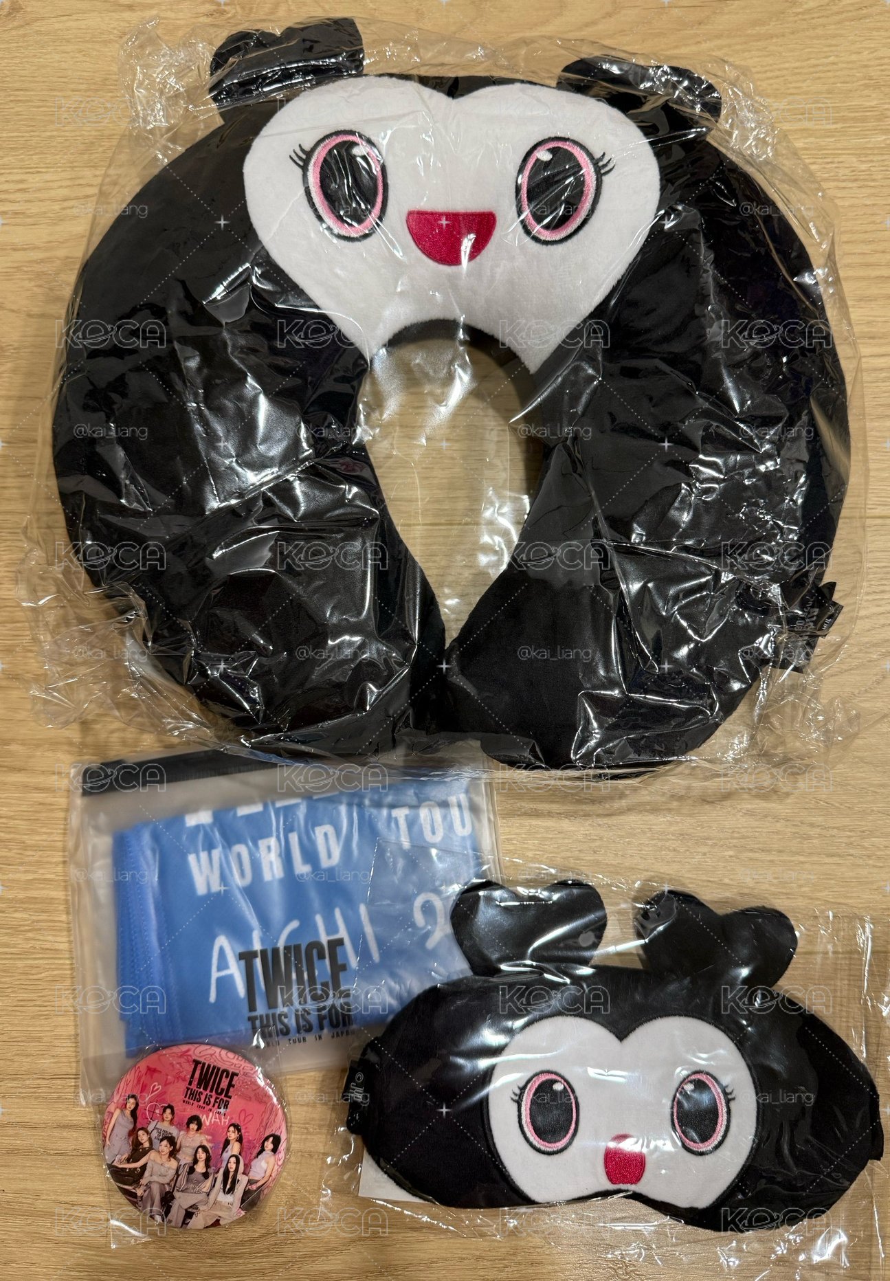 Twice 六巡 名古屋 升級禮 眼罩 頸枕 毛巾 徽章 無小卡 