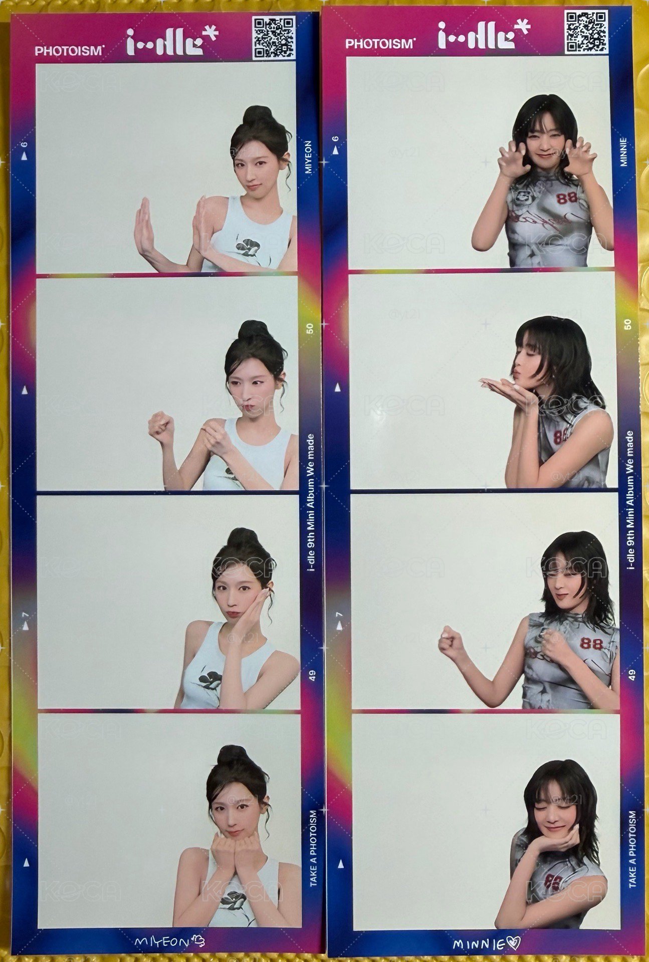 i-dle We made人生四格卡 miyeon minnie
